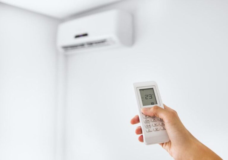 Using a remote on a ductless AC