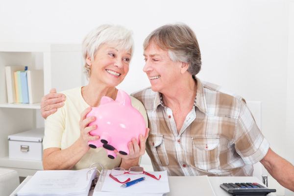 couple with piggy bank